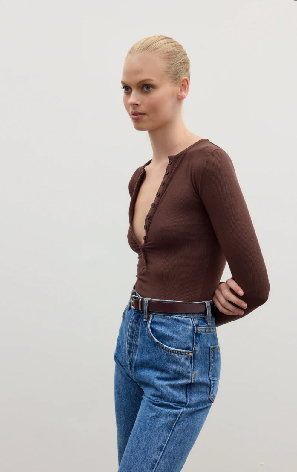 BAYSE Lara Bodysuit - Chocolate