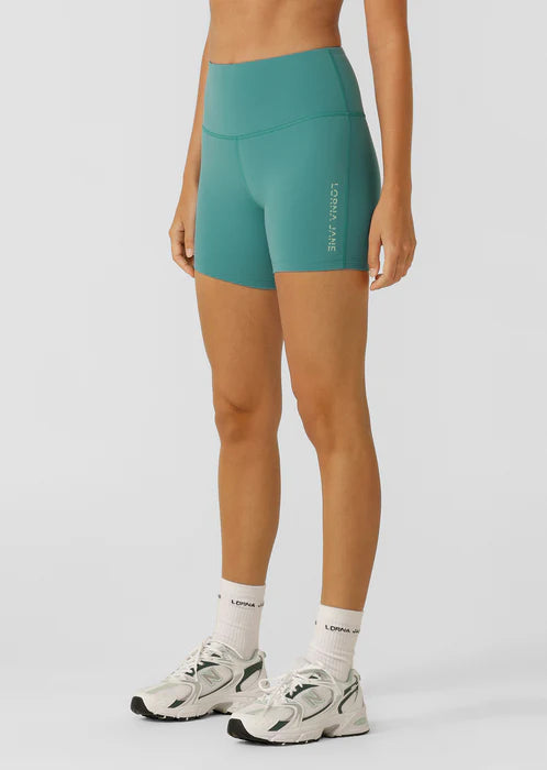 Lotus No Chafe Phone Pocket 12cm Bike Shorts - Jewel
