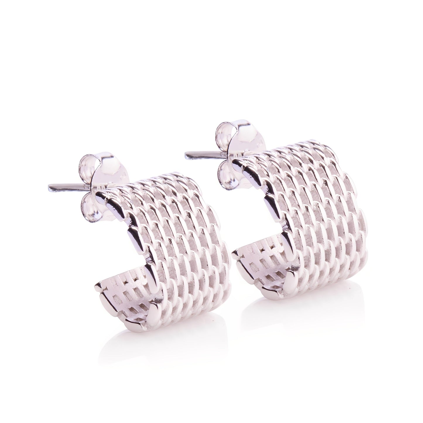 EVER Broadway Silver Hoop Earrings