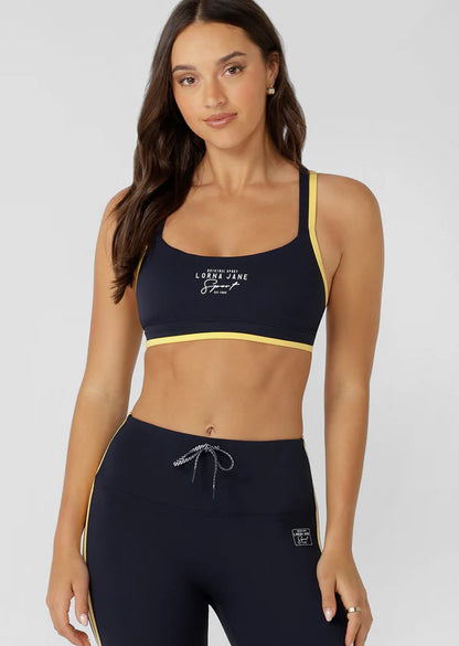 Sprint to Finish Sports Bra - Oxford Navy