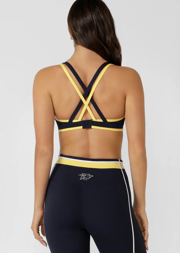 Sprint to Finish Sports Bra - Oxford Navy