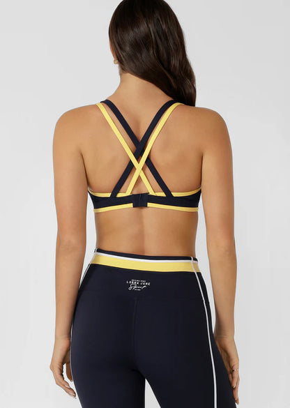 Sprint to Finish Sports Bra - Oxford Navy