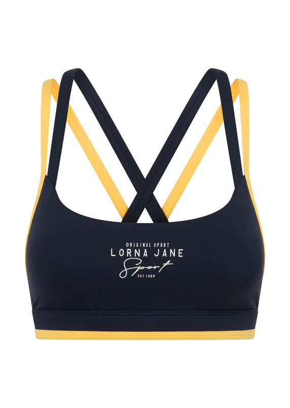 Sprint to Finish Sports Bra - Oxford Navy
