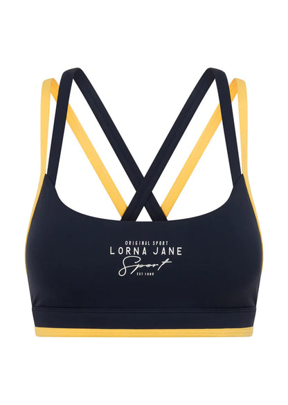 Sprint to Finish Sports Bra - Oxford Navy