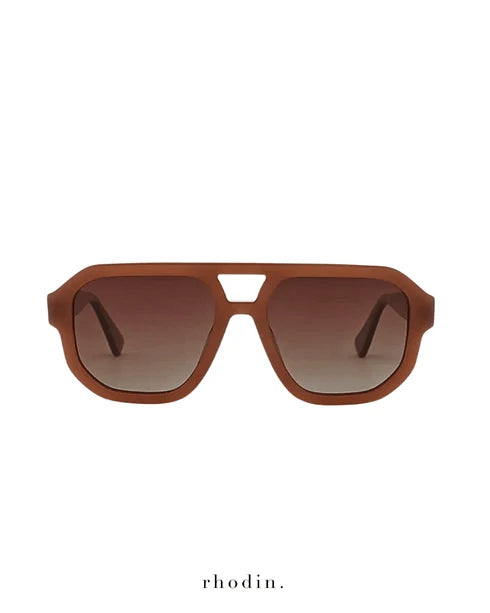 RHODIN - Charlie Caramel Sunglasses - LUXE RANGE