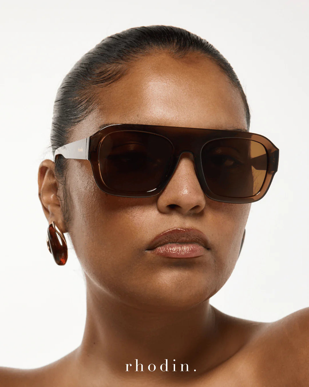 Rhodin Collection Weekend Chocolate Sunglasses