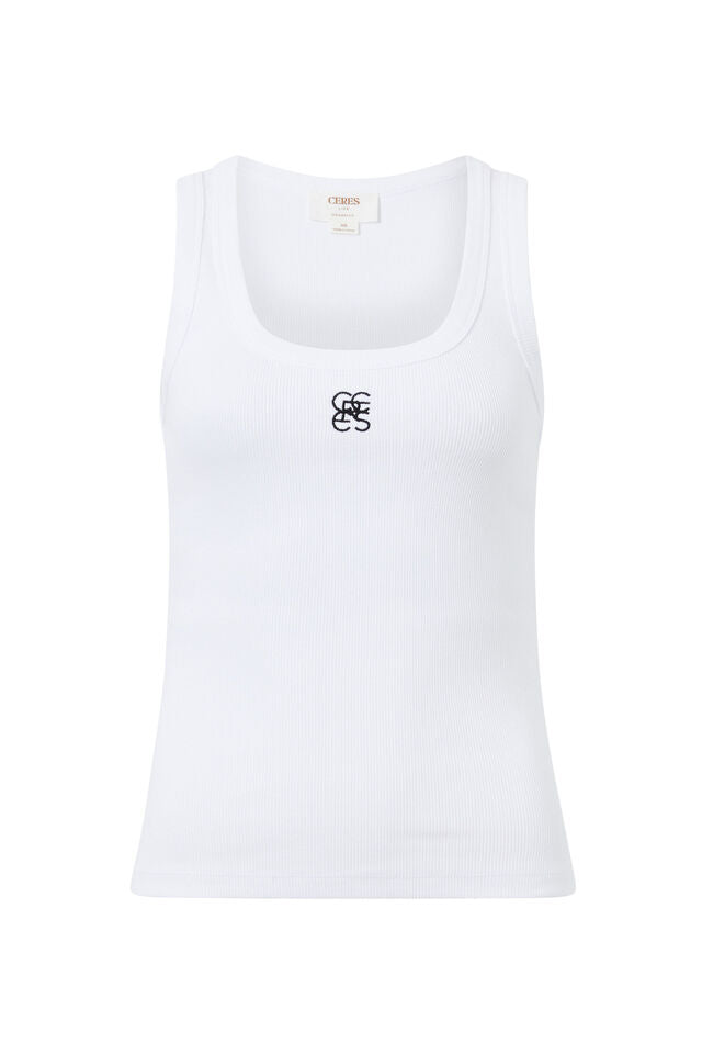 CERES Zoe Contour Rib Scoop Tank
