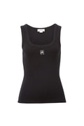 Ceres Life Zoe Contour Rib Scoop Tank Black