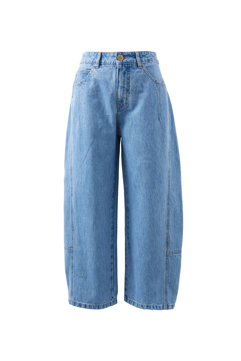 CERES LIFE - Demi Barrel Jean in vintage blue