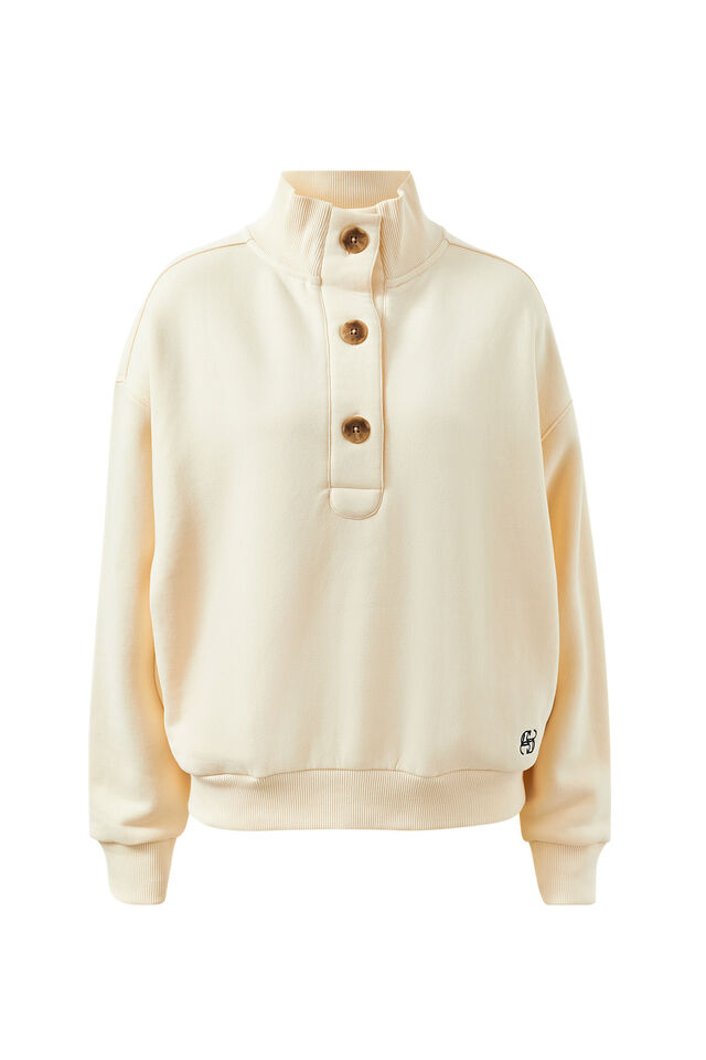Ceres Life Marli Button Sweat