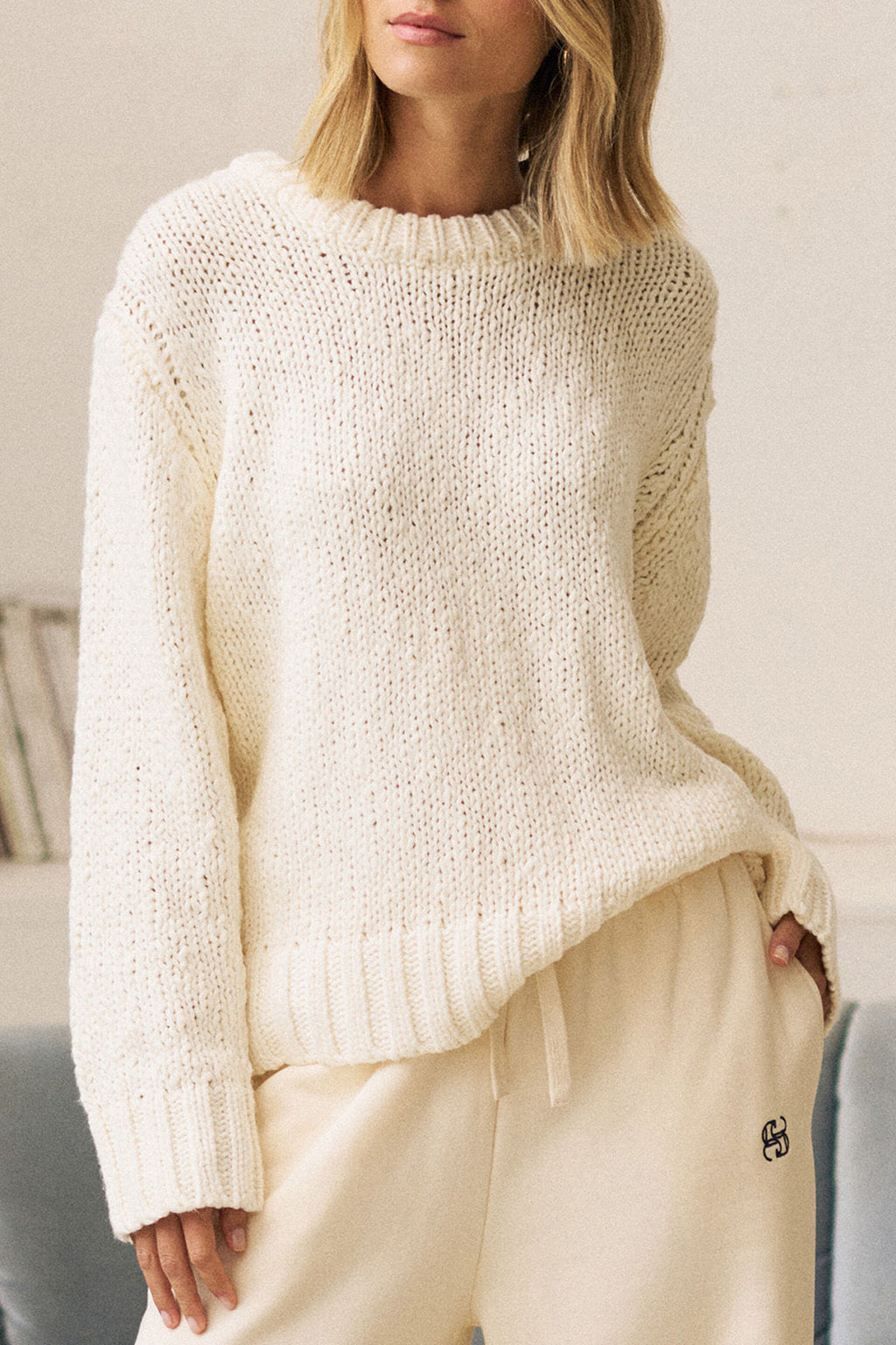 CERES LIFE Sage Chunky Knit Marshmallow
