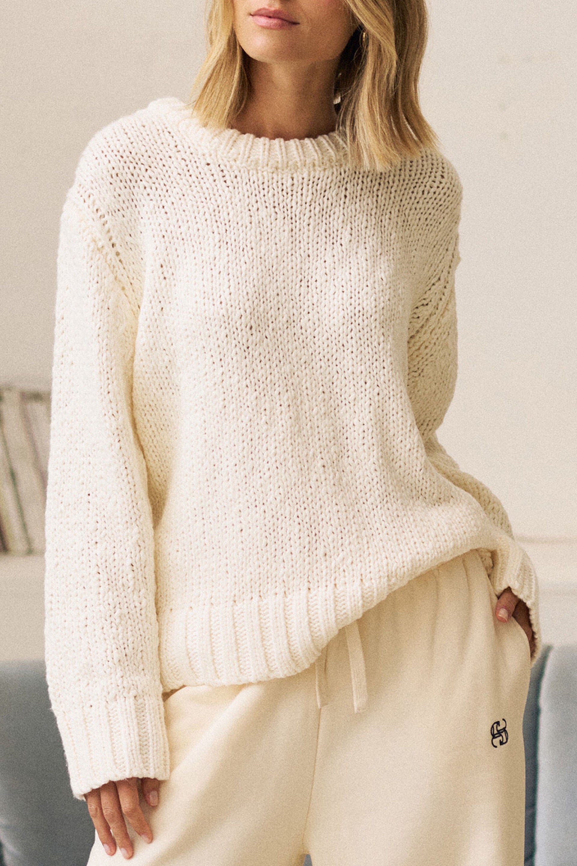 CERES LIFE Sage Chunky Knit Marshmallow