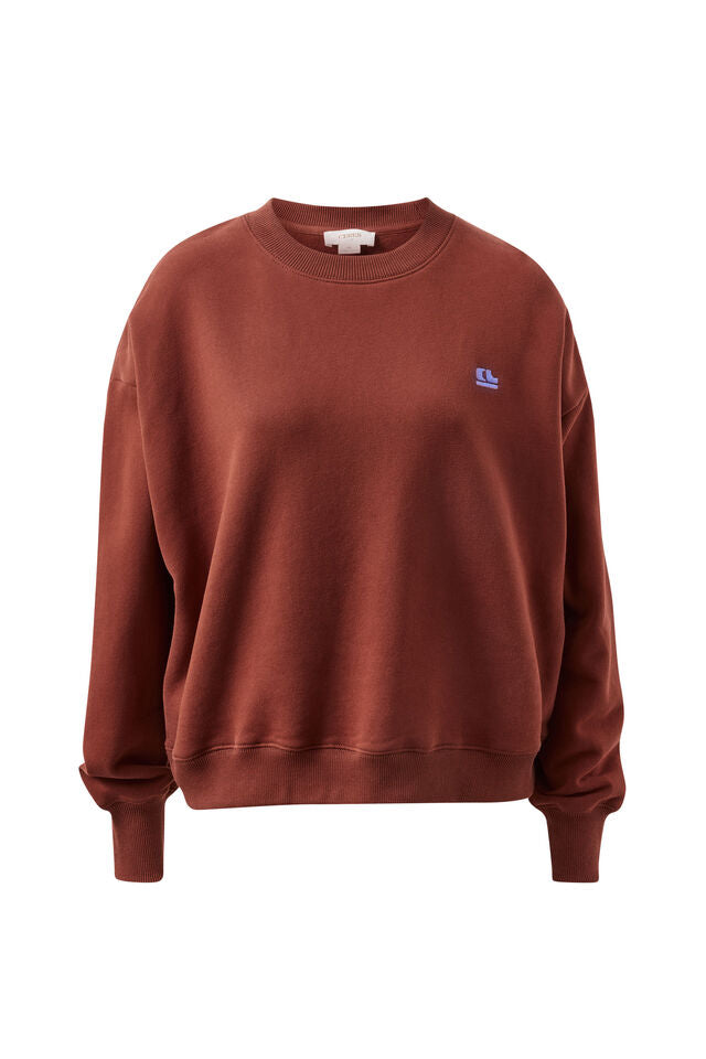 Ceres Life Quinn Slouchy Crew Toffee