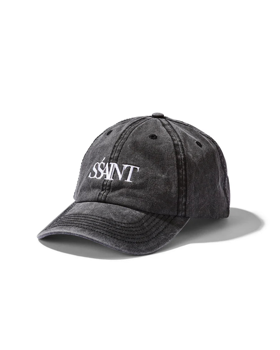 SŚAINT Black Acid Wash Cap