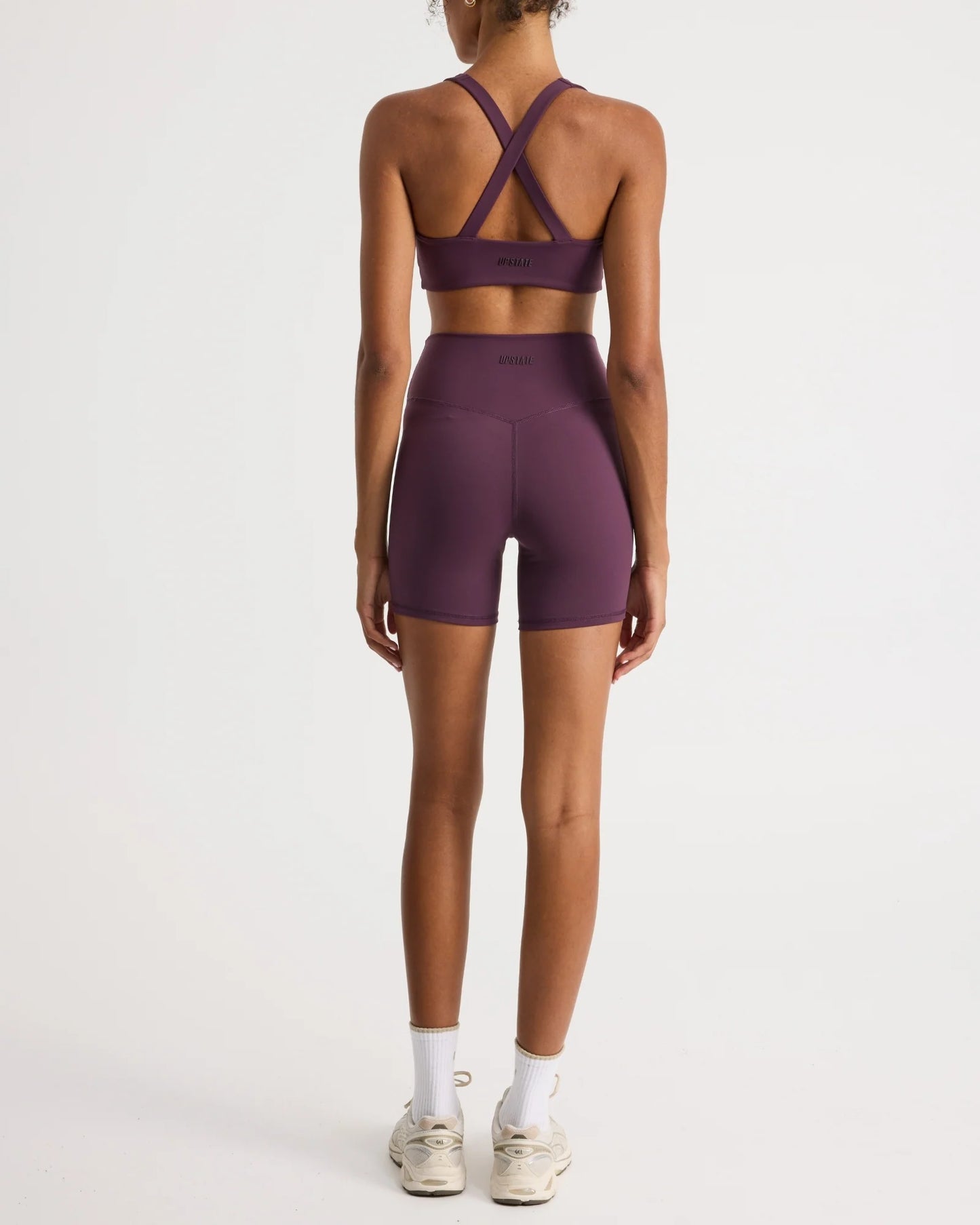 Upstate Butter Wrap Bike Short - Perfectly Plum
