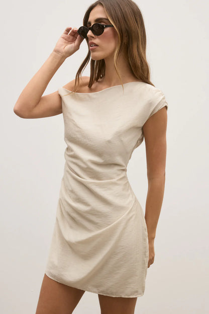 BAYSE Amaya Mini Dress - Sand
