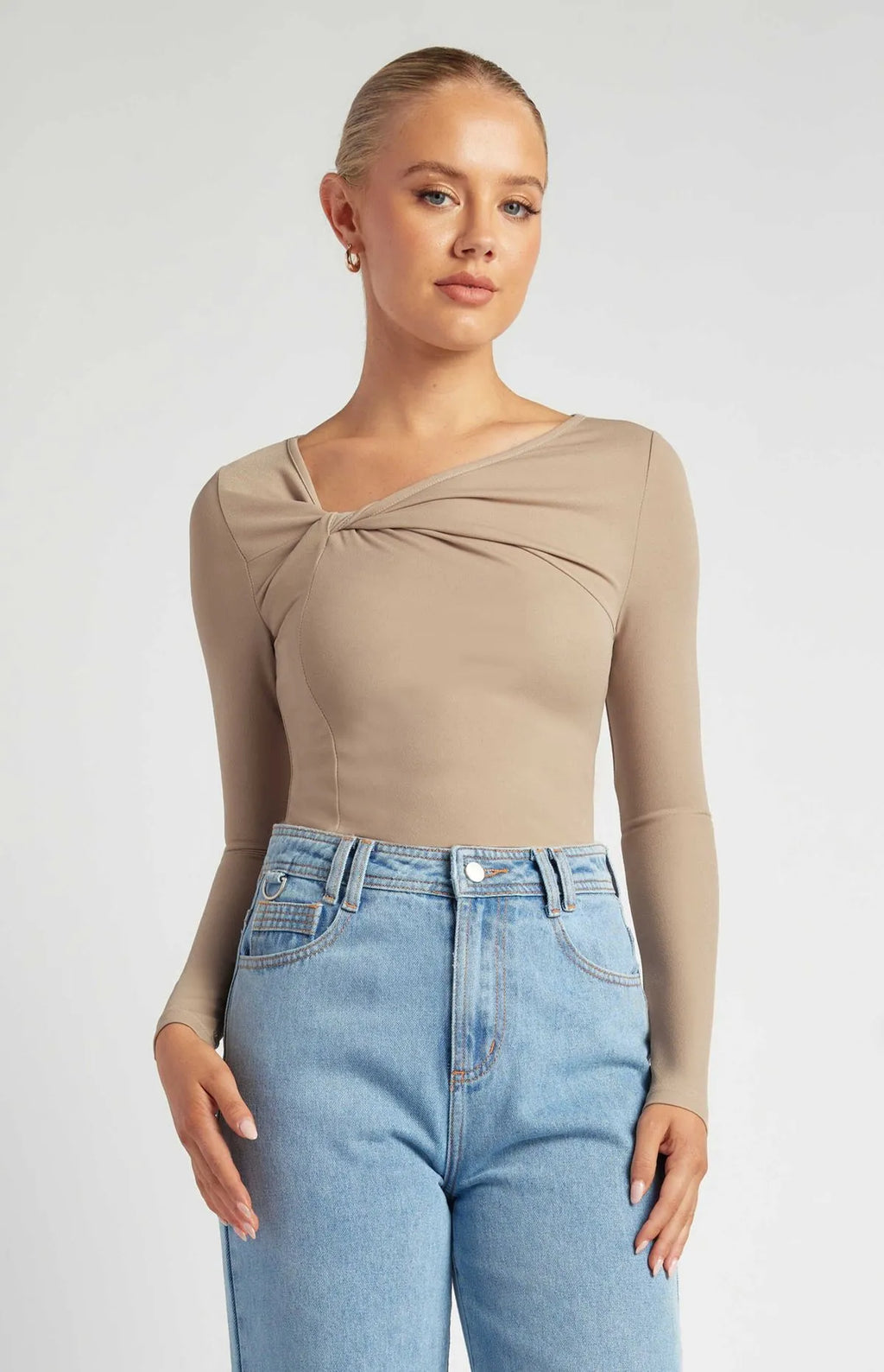STYLE STATE Twist Neckline Top