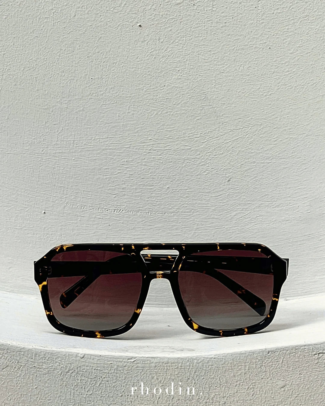RHODIN - Smoky Dark Tort Sunglasses - LUXE RANGE