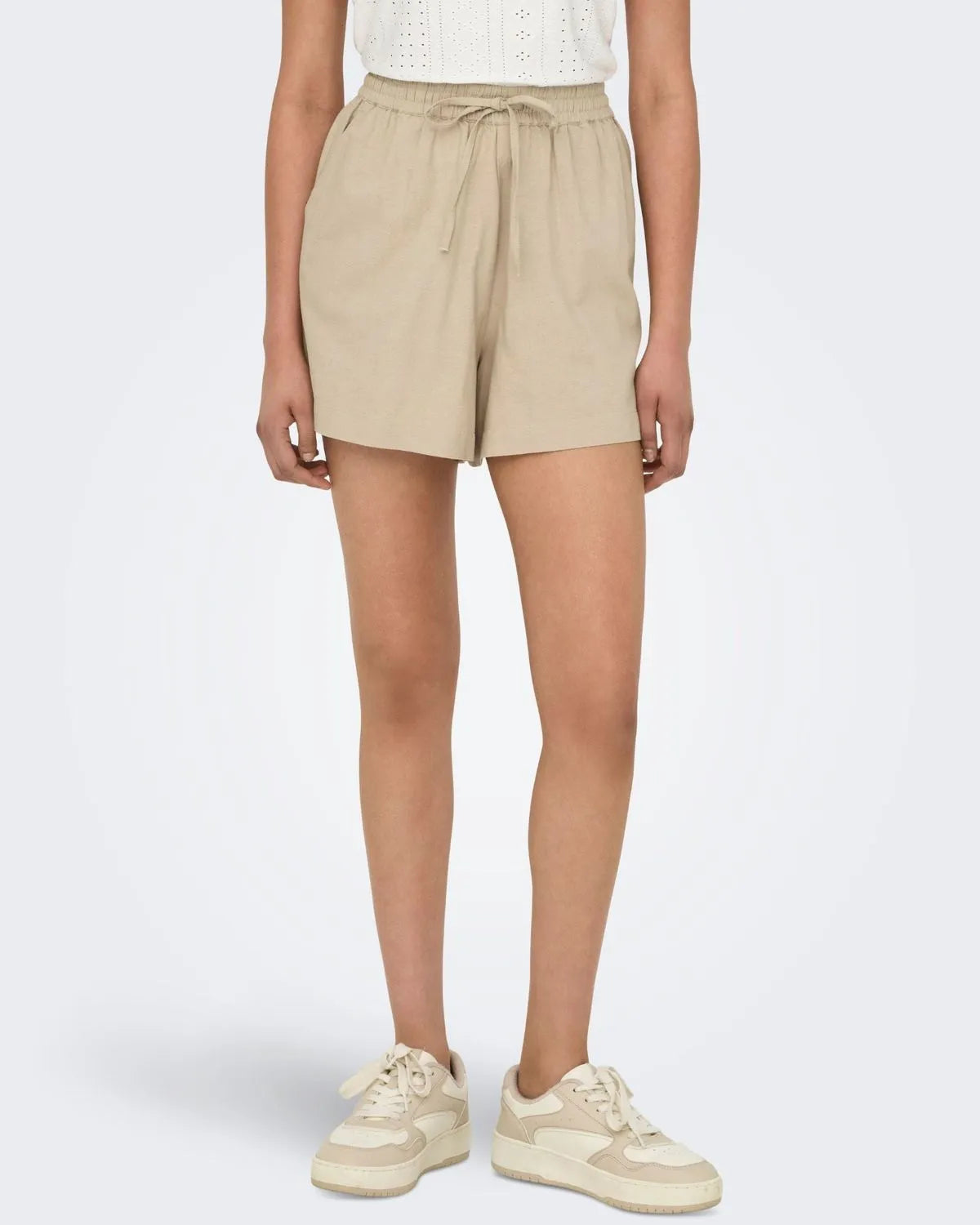 ONLY Jakiri Linen Short - Hummus