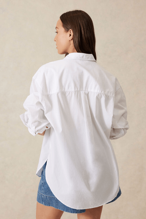 CERES - Peta oversized shirt/ white organic cotton