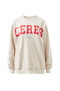 CERES Oversized Slouch Buff Fiery Red Heritage Logo