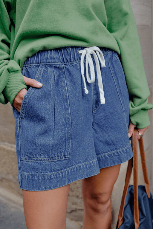 CERES - Darcy Relaxed Everyday Short Fresh indigo