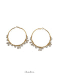 RHODIN - Large Pearl Island Hoop