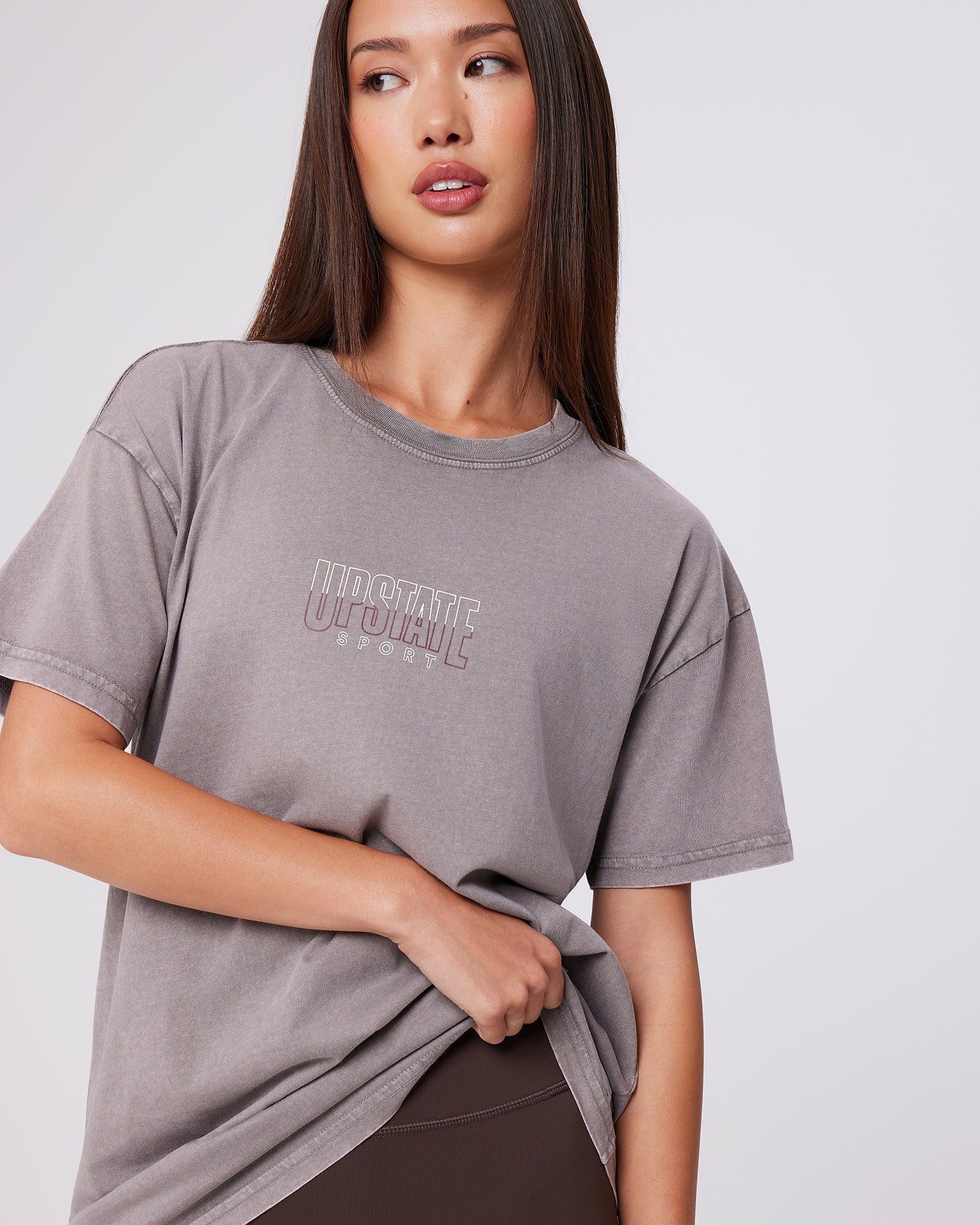 UPSTATE SPORT Thrive Tee - Washed Cinder