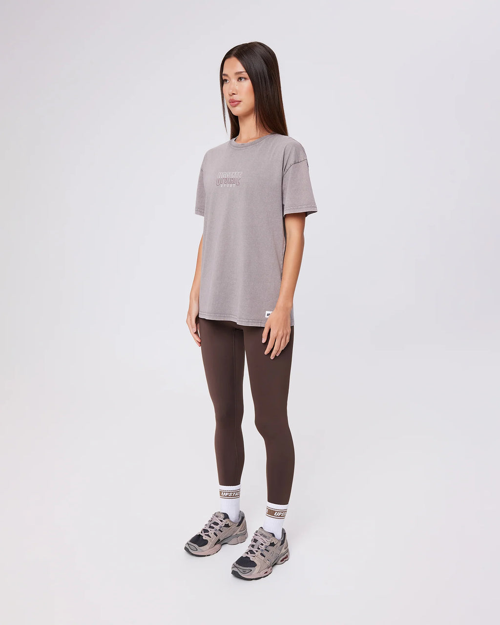UPSTATE SPORT Thrive Tee - Washed Cinder