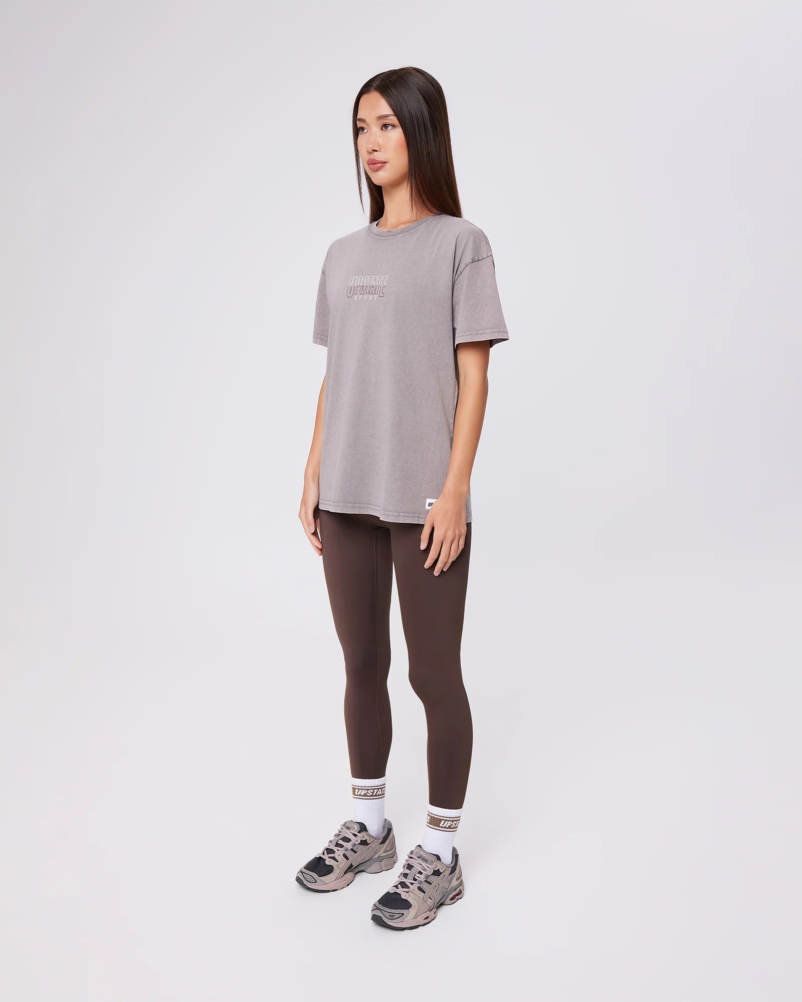 UPSTATE SPORT Thrive Tee - Washed Cinder