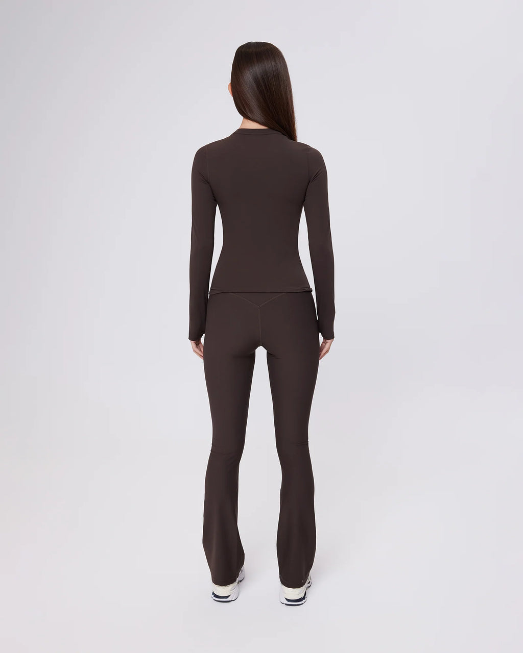 UPSTATE SPORT Air Sculpt Long Sleeve Top - Espresso