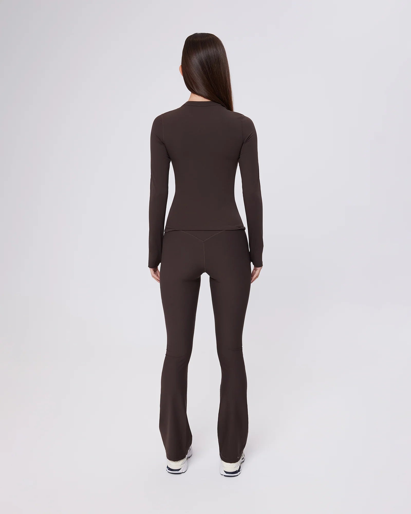UPSTATE SPORT Air Sculpt Long Sleeve Top - Espresso