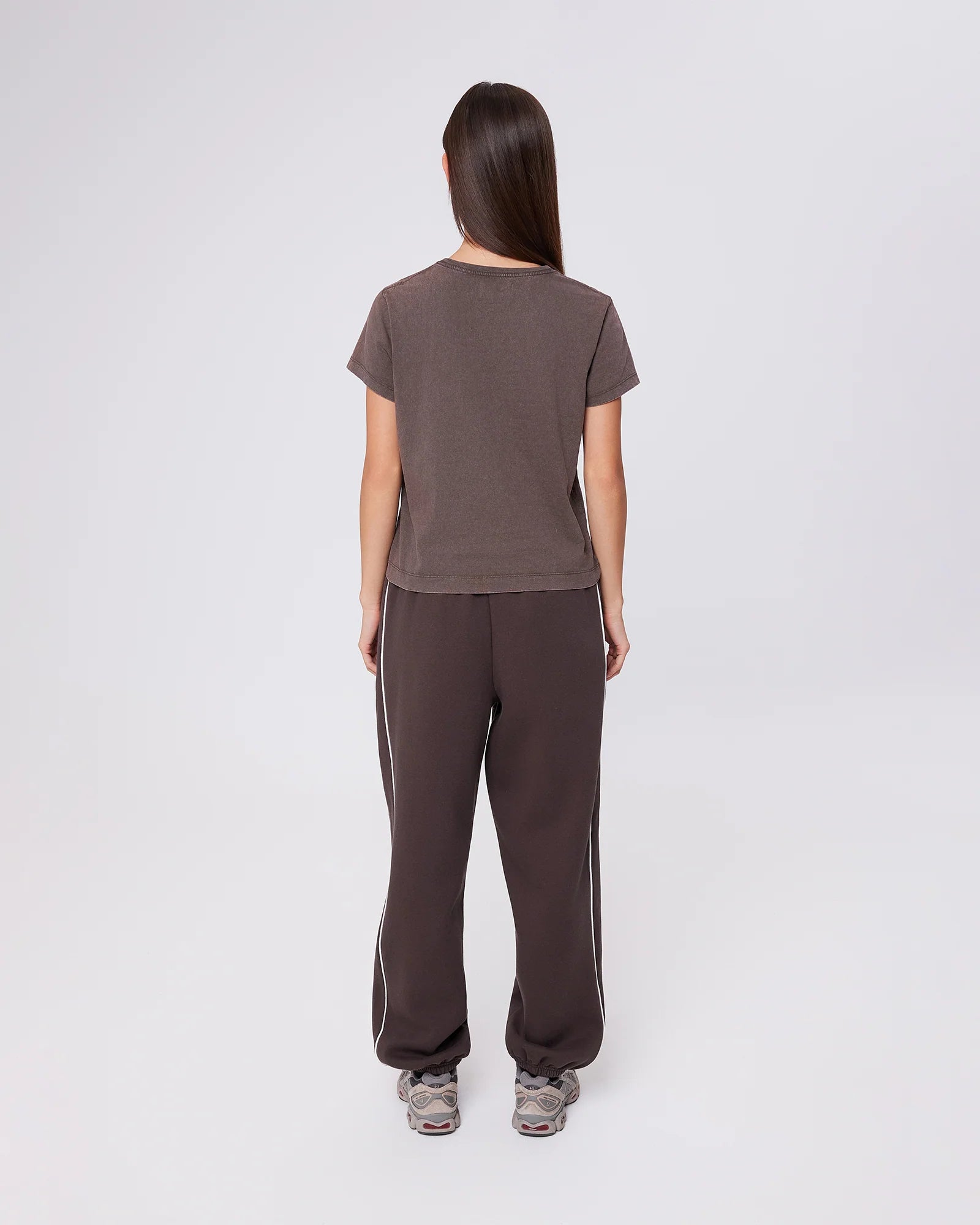UPSTATE SPORT Urban Box Tee - Washed Ground Coffee