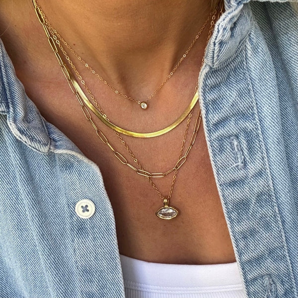 EVER - Halo Gold Necklace