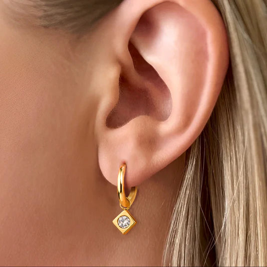 EVER - Axis Huggie Earrings