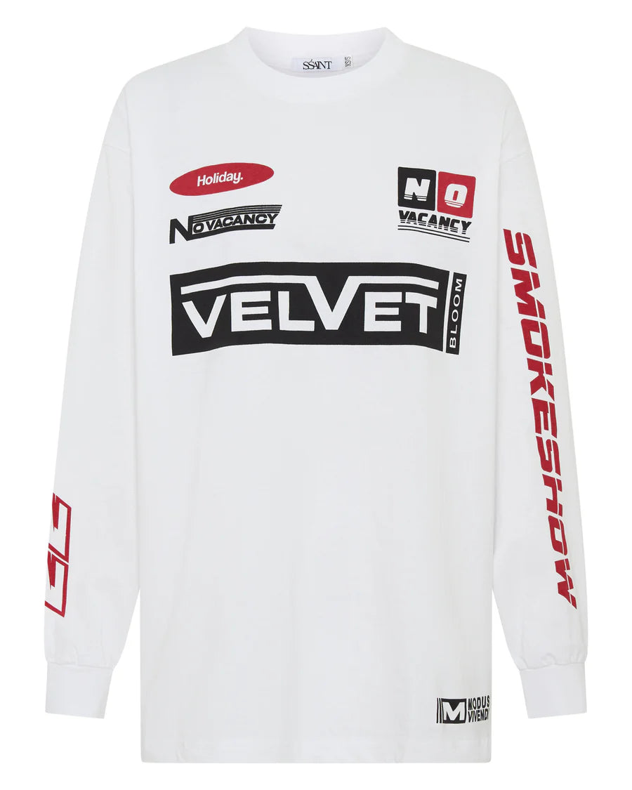 SŚAINT Signature Icon Moto Tee White