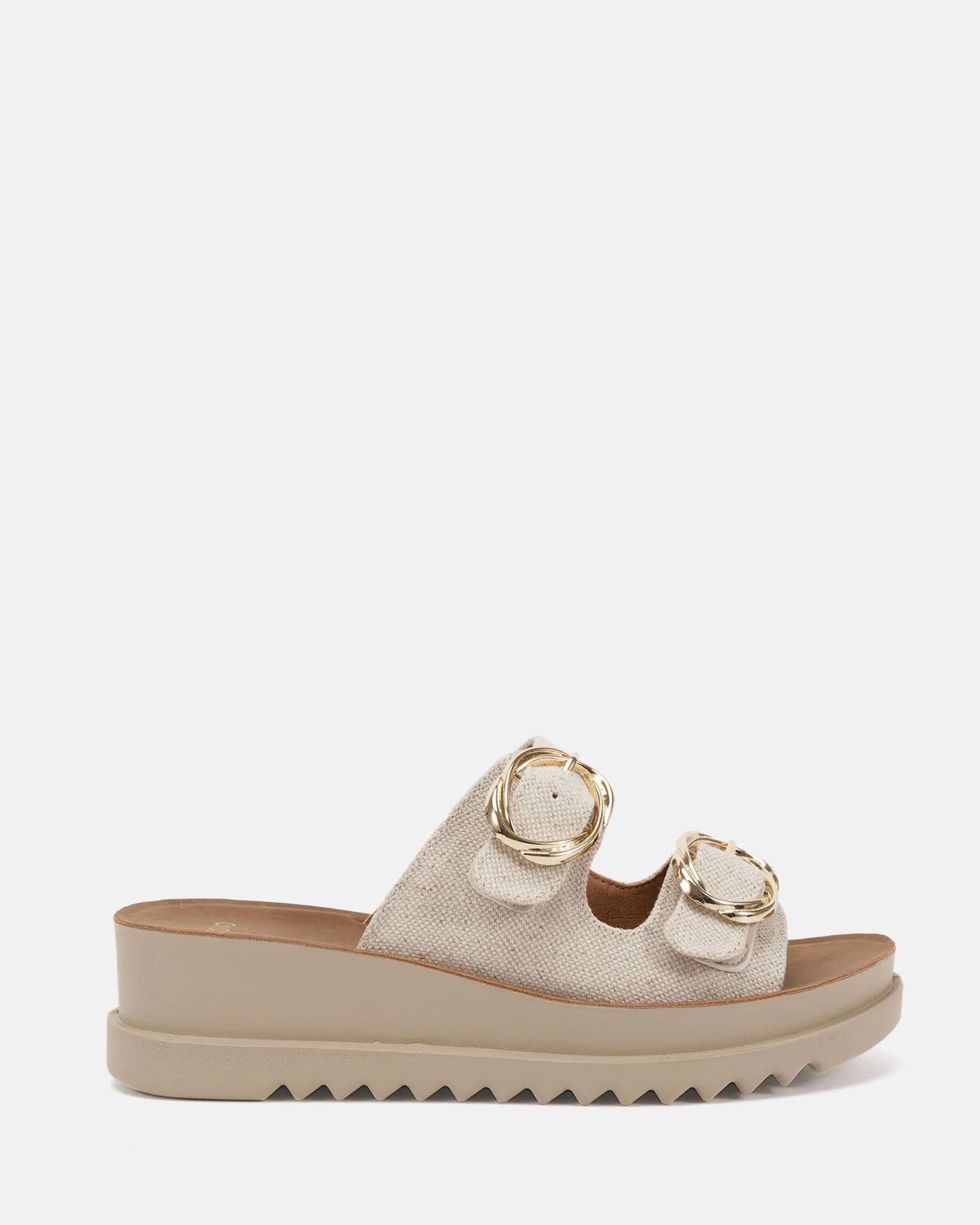 NOVO Bounce Wedge Sandal - Linen