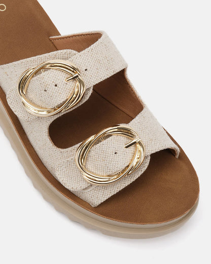 NOVO Bounce Wedge Sandal - Linen