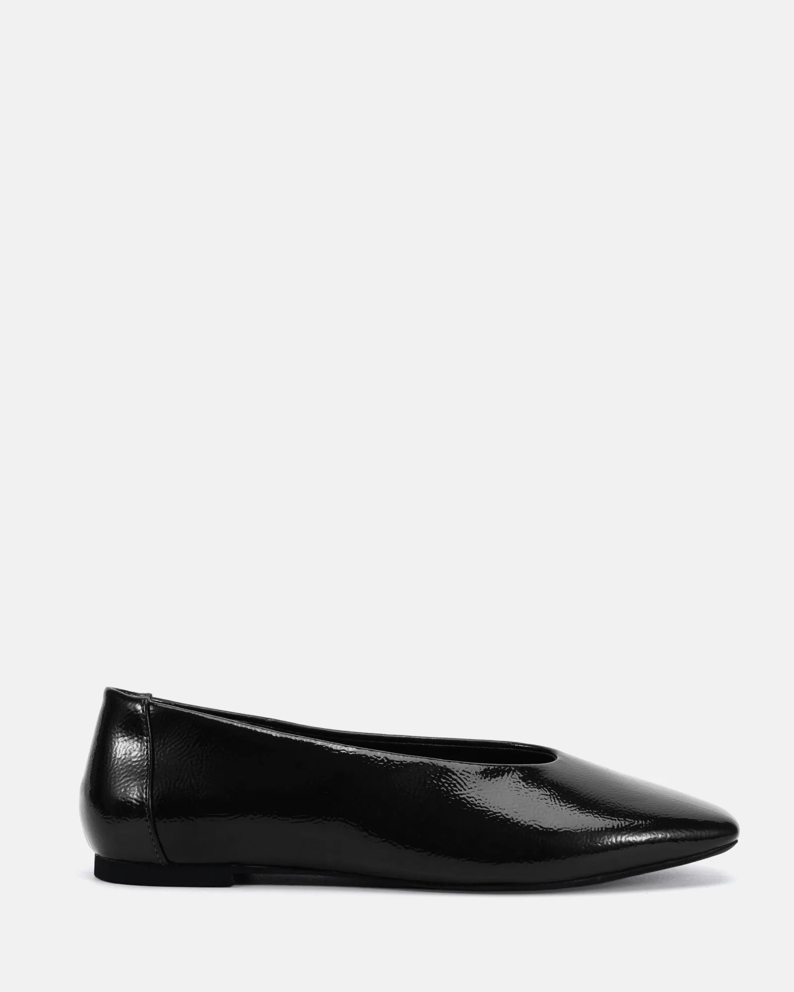 NOVO Cheddar - Black Crinkle Patent