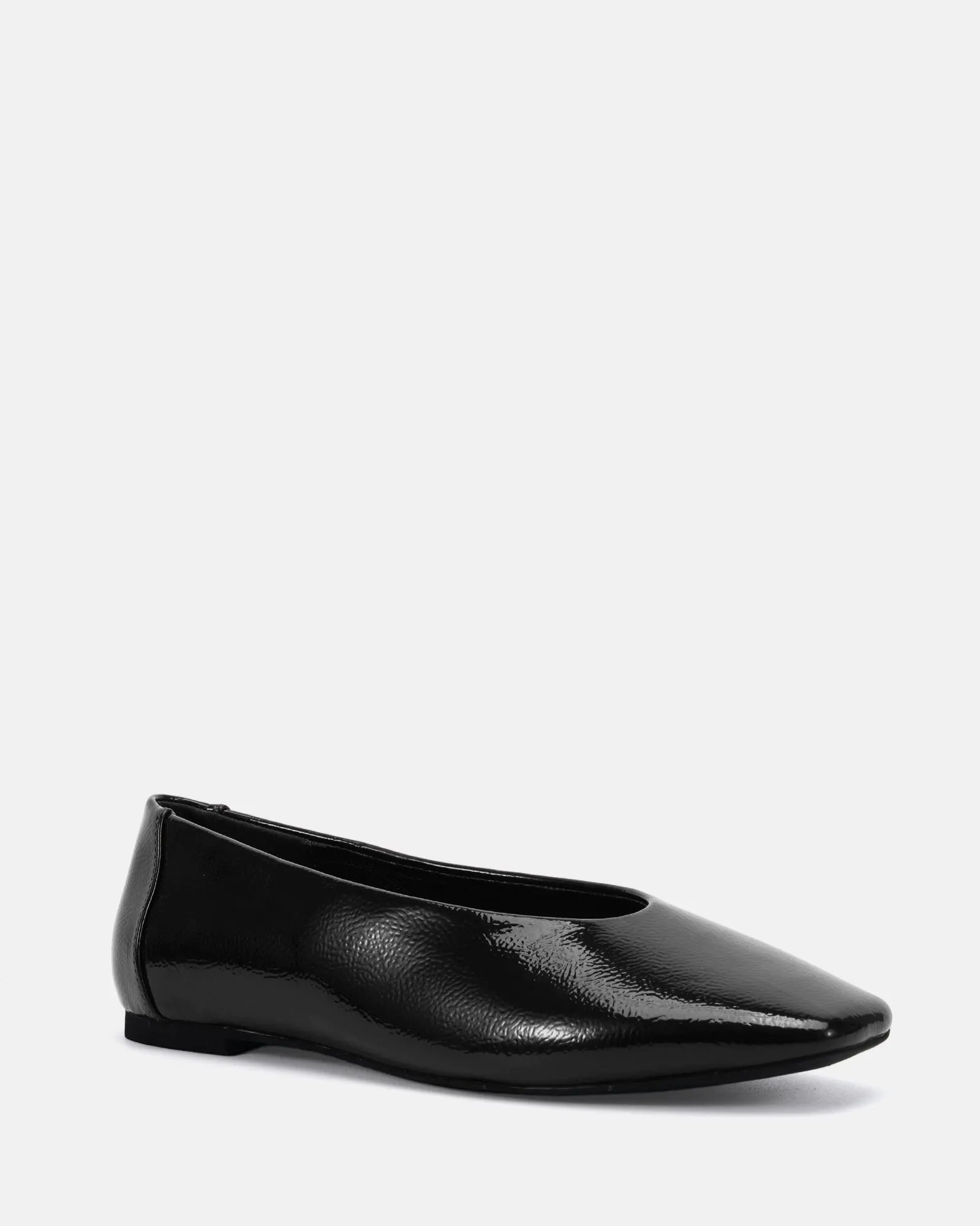 NOVO Cheddar - Black Crinkle Patent