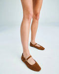 NOVO Calmly Caramel Suede Ballet Flat
