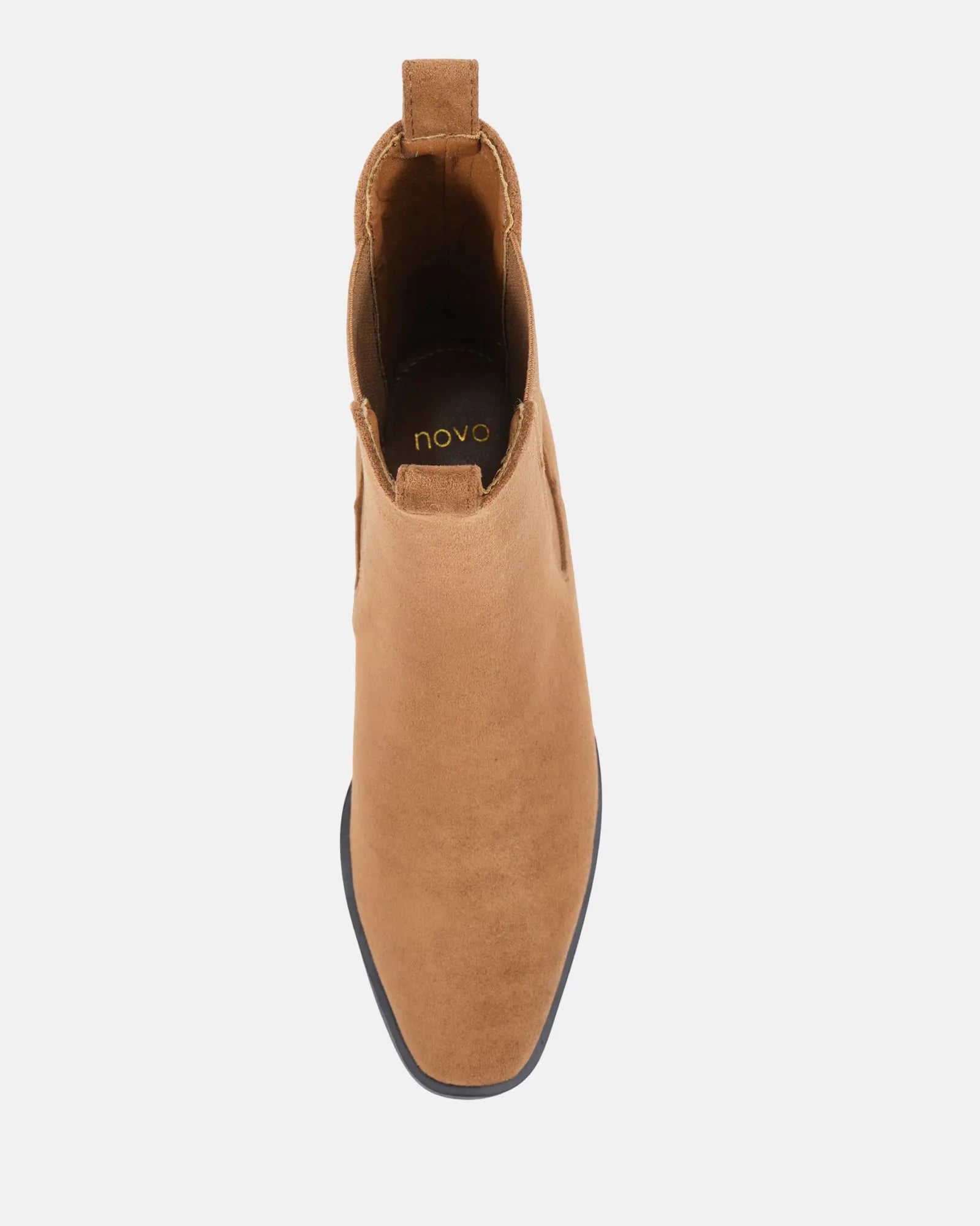 NOVO Dalta Caramel Suede Ankle Boot