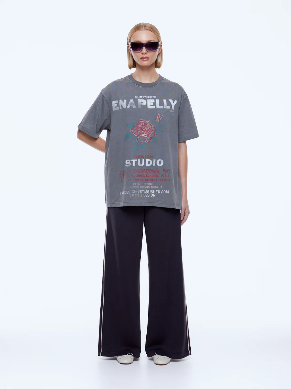 ENA PELLY - SOPHIA RELAXED ROSE TEE