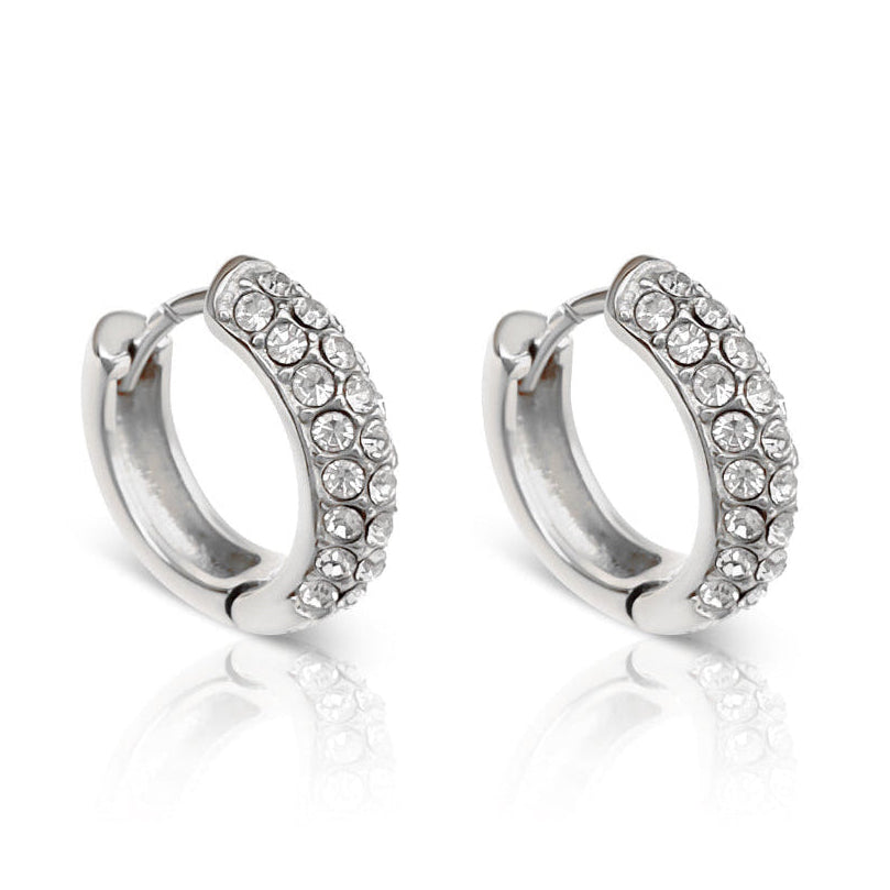 EVER Gravitate Silver Hoop Earrings