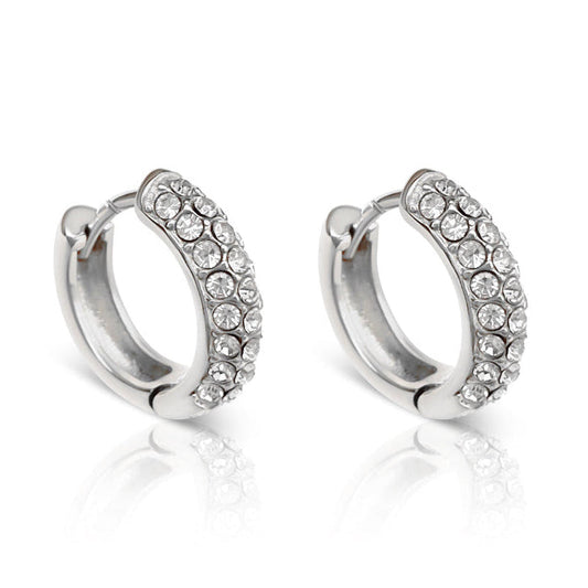 EVER Gravitate Silver Hoop Earrings