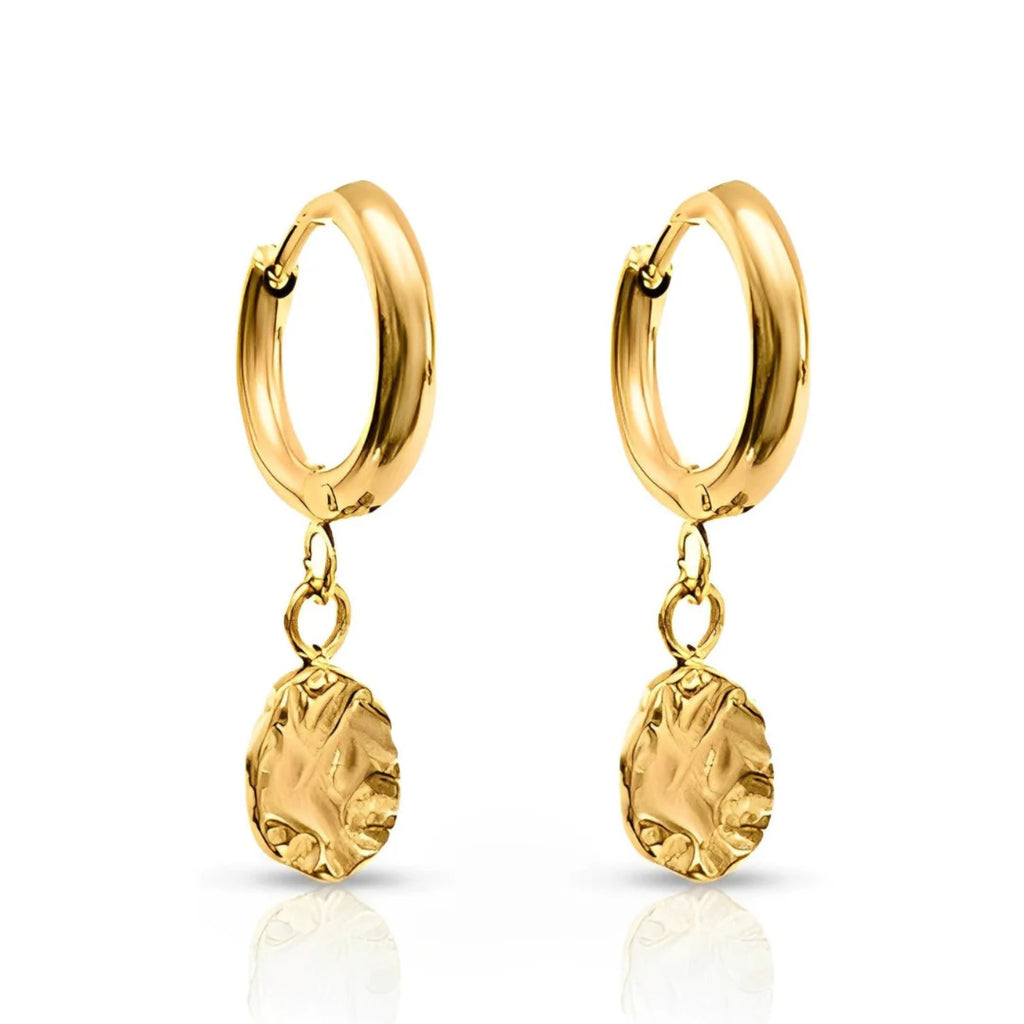 EVER Harmony Huggie Earrings Gold
