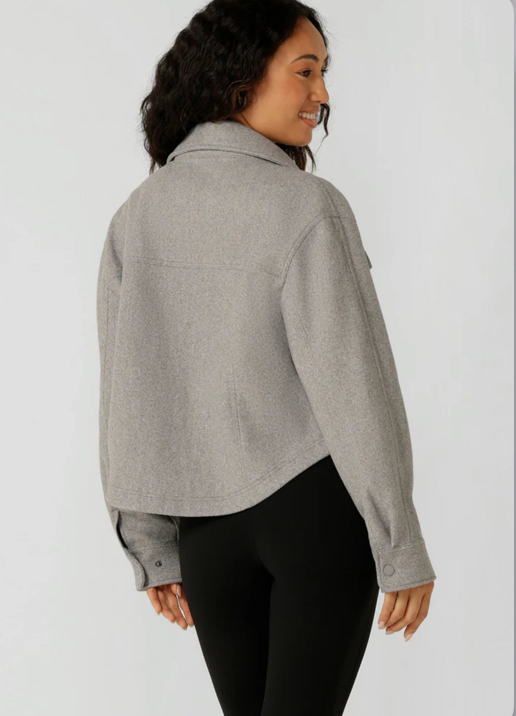 LORNA JANE Heritage Cropped Shacket