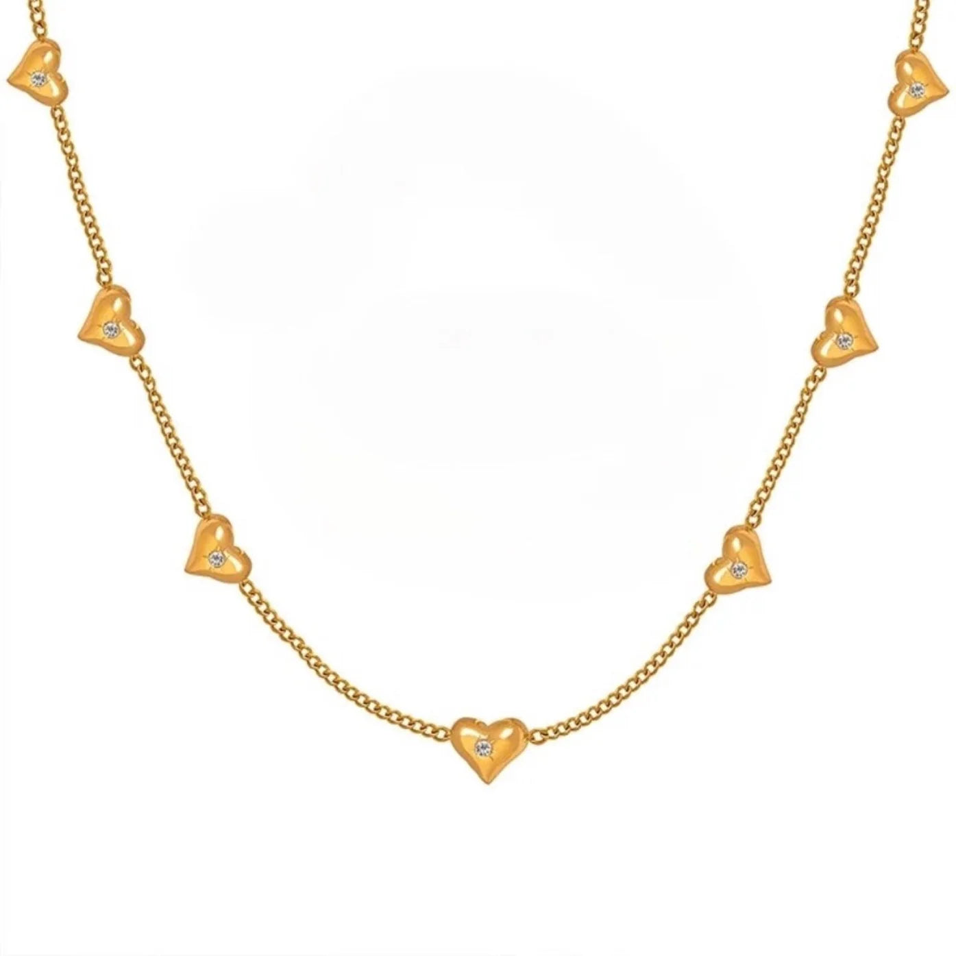 ZAYA COLLECTIVE Desiderio Heart Choker Necklace