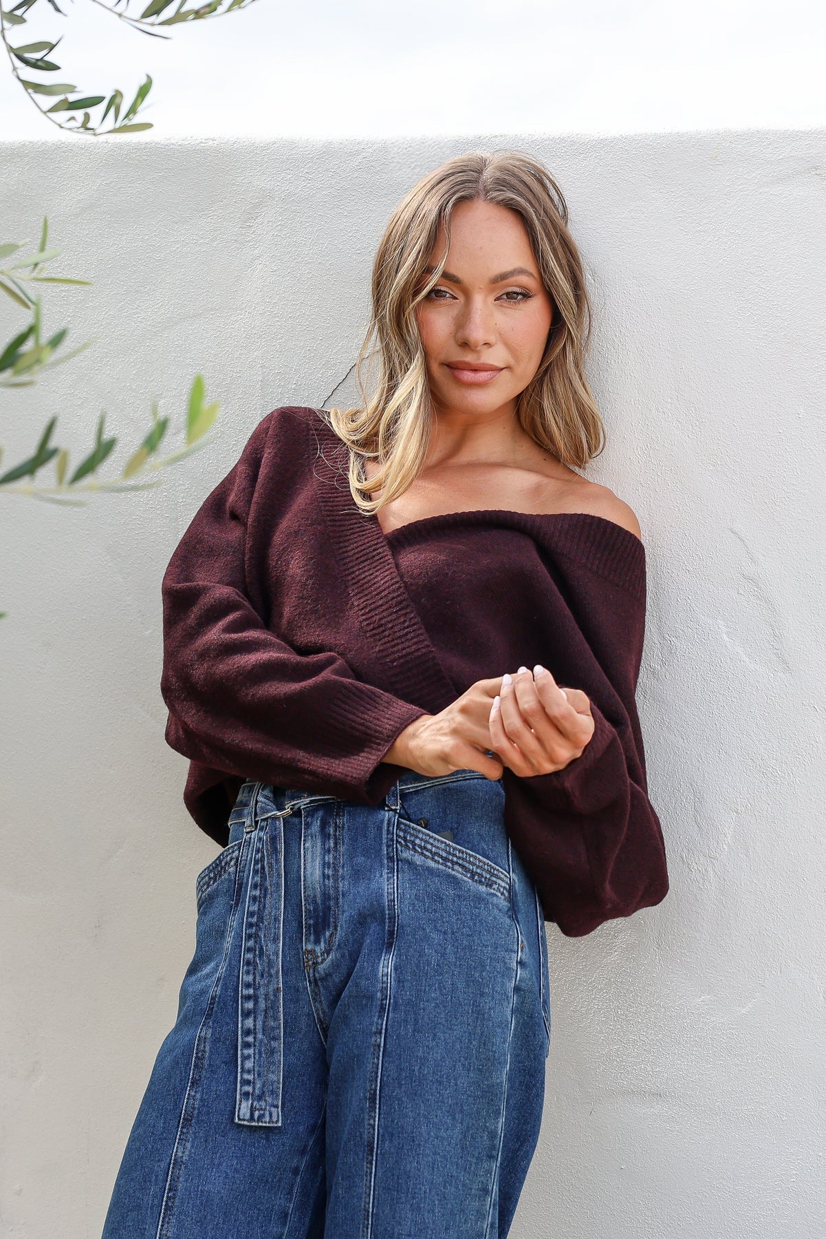 BTL - Crossover Knit Cherry