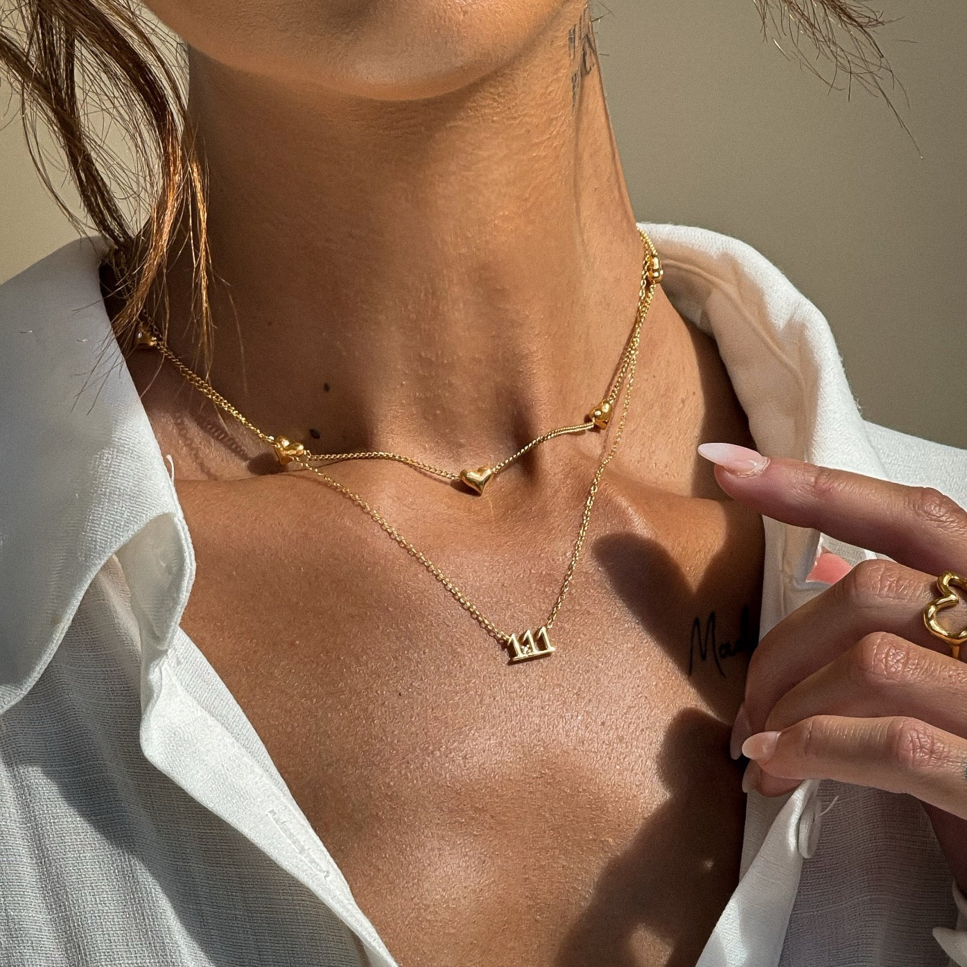 ZAYA COLLECTIVE Desiderio Heart Choker Necklace